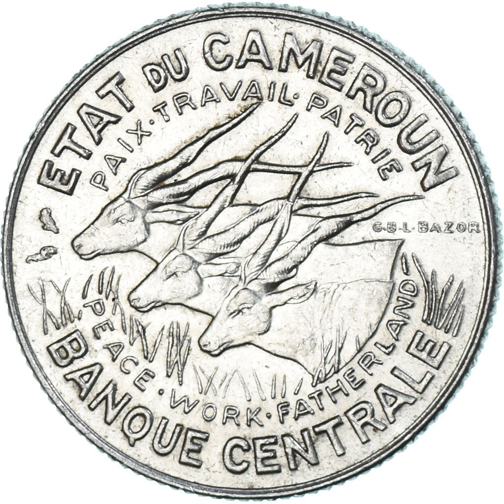 Cameroon | 100 Francs Coin | Giant Elands | Km:14 | 1966 - 1968