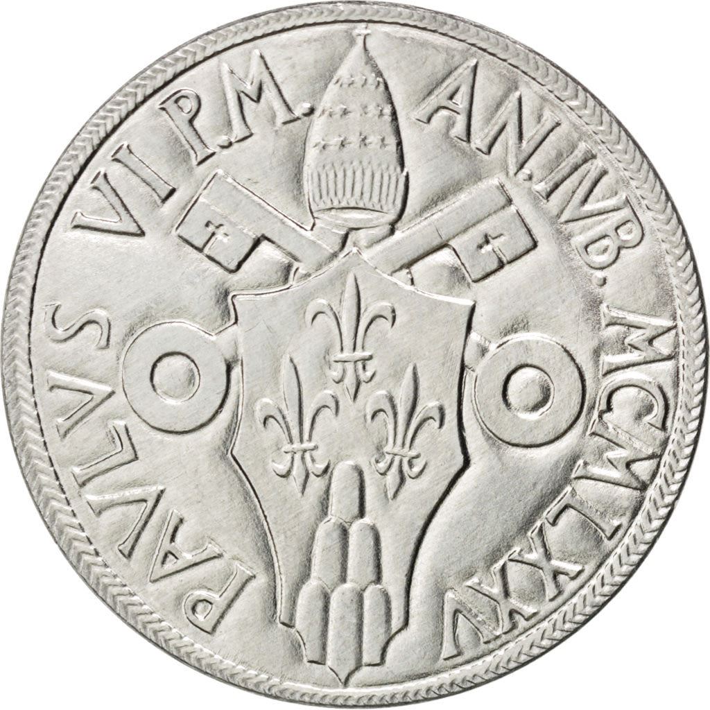 Vatican City | 10 Lire Coin | Noah's Ark | Km:127 | 1975
