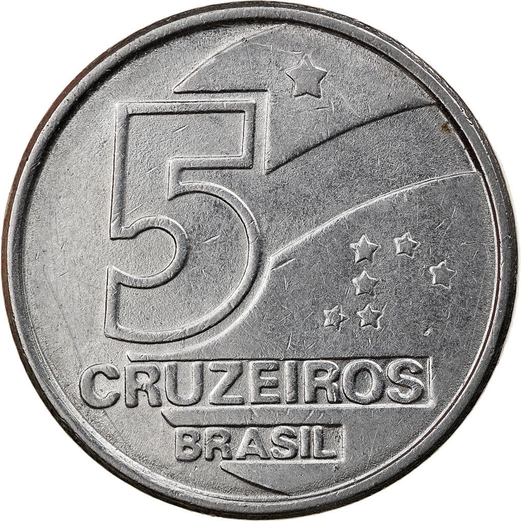 Brazil | 5 Cruzeiros Coin | Salt evaporation | Km:618 | 1990 - 1992