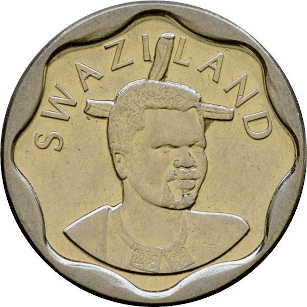 Kingdom of Swaziland | 20 Cents Coin | King Mswati III | Elephant | KM:58 | 2011