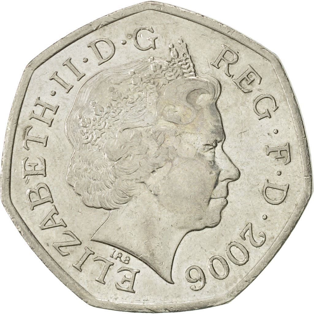 United Kingdom | 50 Pence Coin | Elizabeth II | 4th portrait | Victoria Cross | Soldier | 2006 - 2009