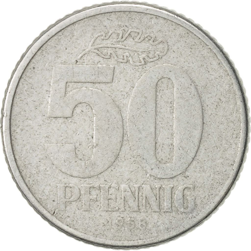East German 50 Pfennig | Deutsche Demokratische Republik | KM12 1958 - 1990