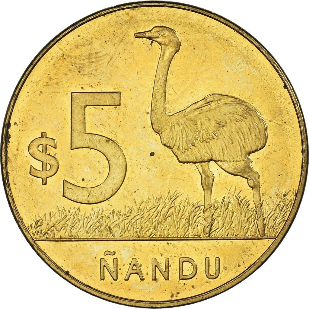 Uruguay 5 Pesos Coin | Nandu | Greater Rhea | KM137 | 2011 - 2019