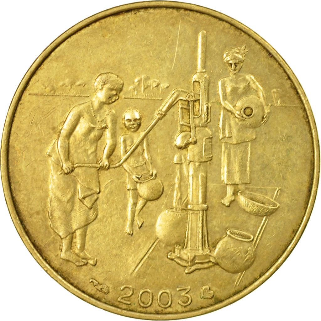 Western African States | 10 Francs Cfa Coin | Emblem of Central Bank | Water Pump | FAO | Km:10 | 1981 - 2024