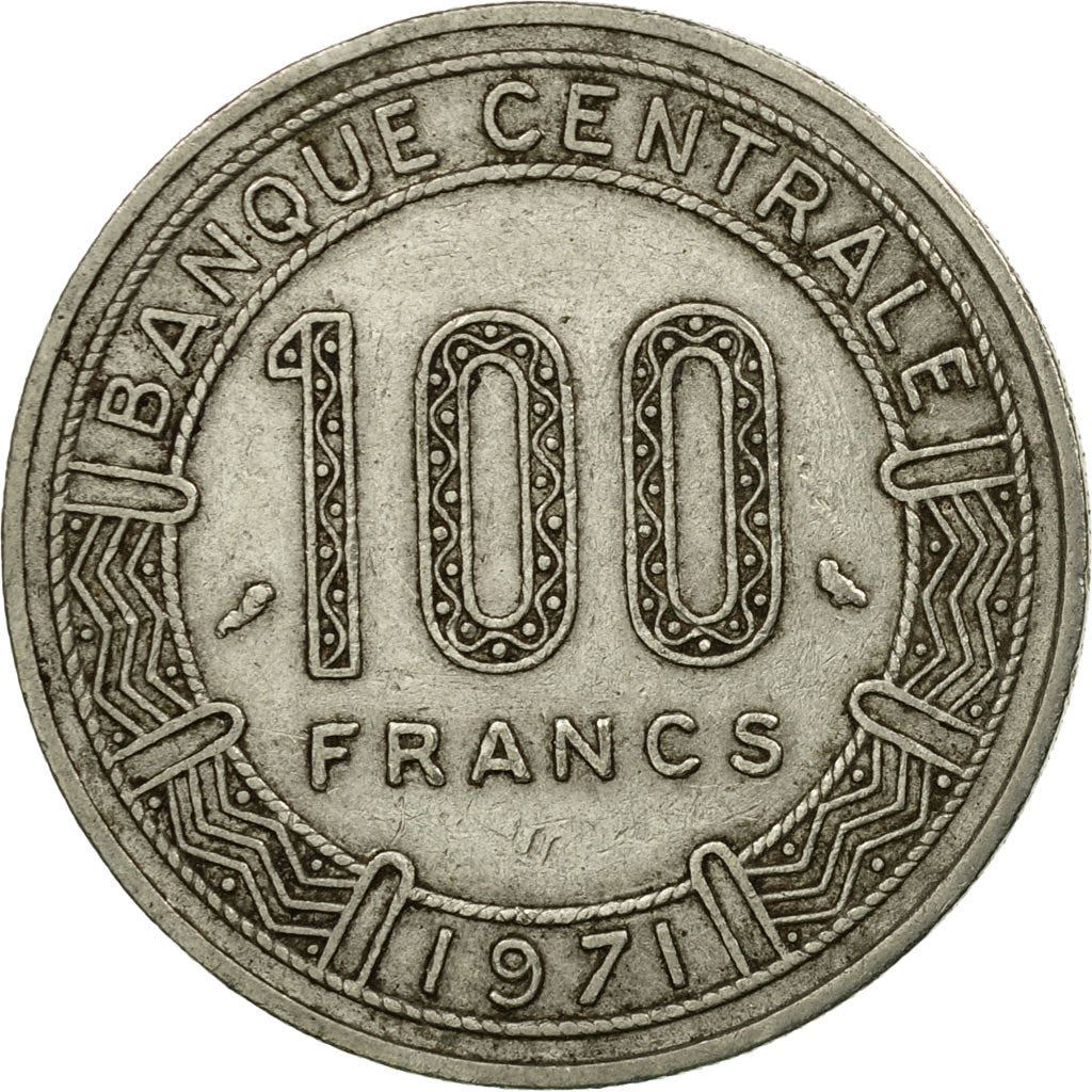 Cameroon | 100 Francs Coin | Giant Elands | Km:15 | 1971 - 1972