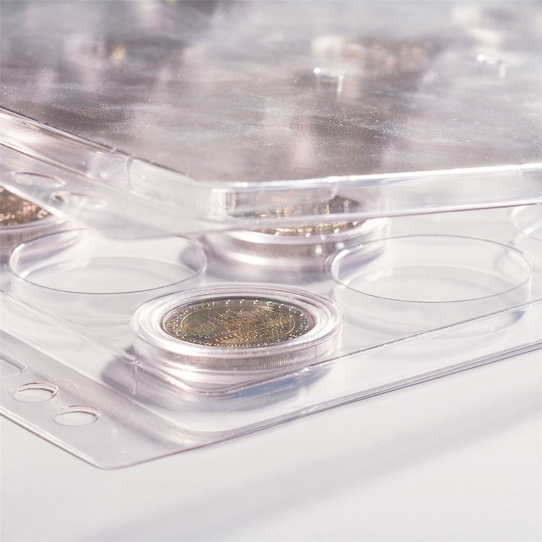 ENCAP Sheets for Ring Binder Coin Albums | Coin Capsule Storage Sheets | Packs of 2 | Different Pocket Configurations