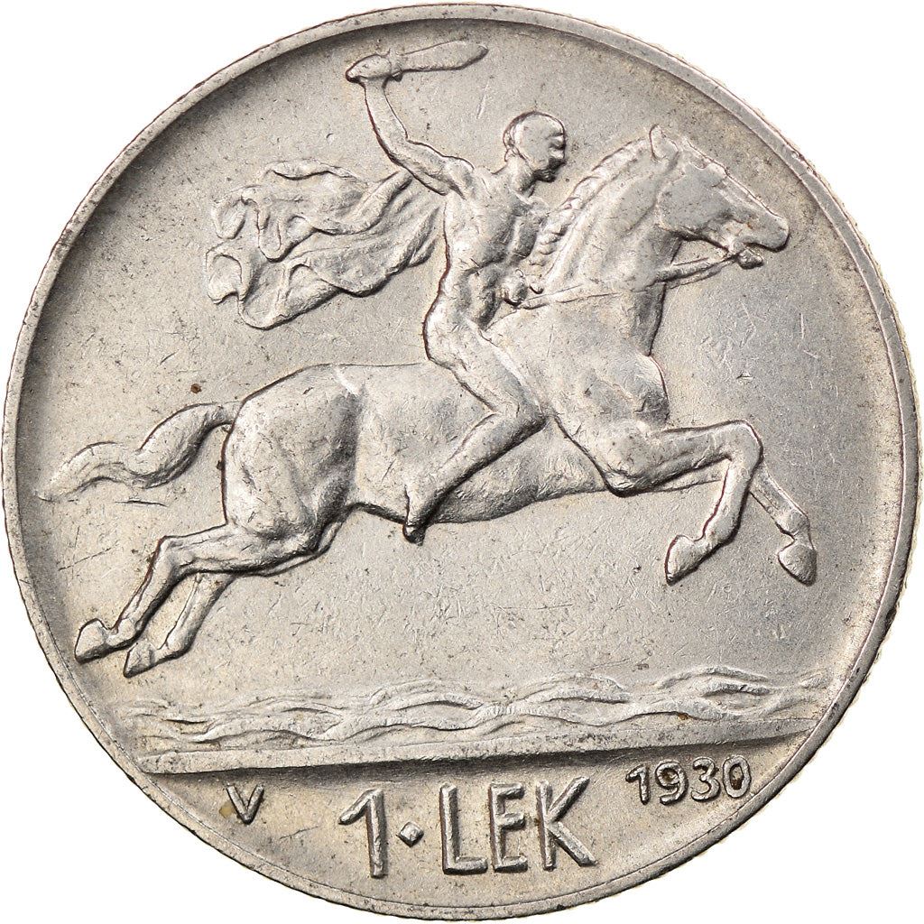Albanien | 1 Lek Mønt | Alexander den Store | KM:5 | 1926 - 1931