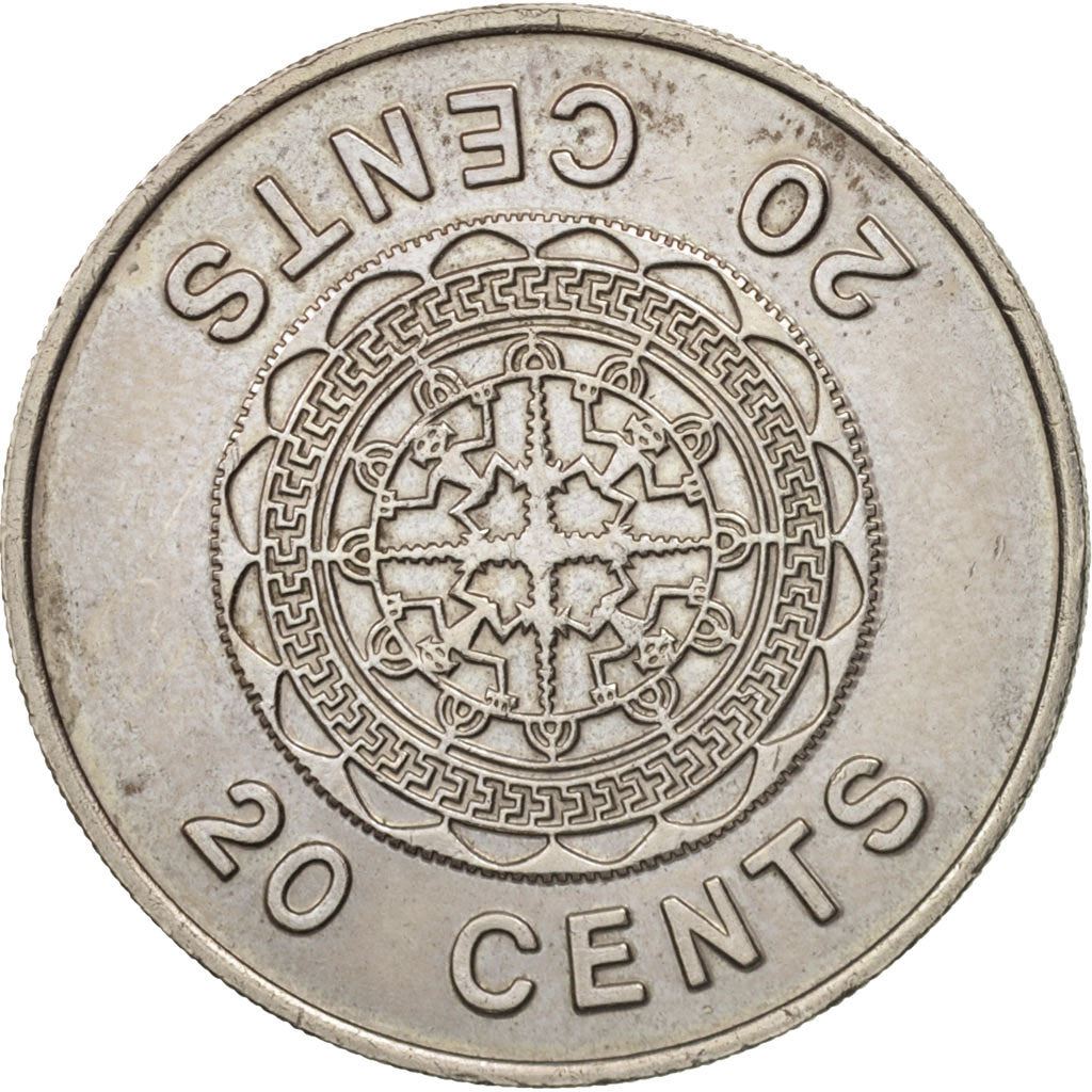 सोलोमन द्वीप समूह | 20 सेंट सिक्का | एलिजाबेथ द्वितीय | मलाइता पेंडेंट | Km:5 | 1977 - 1983