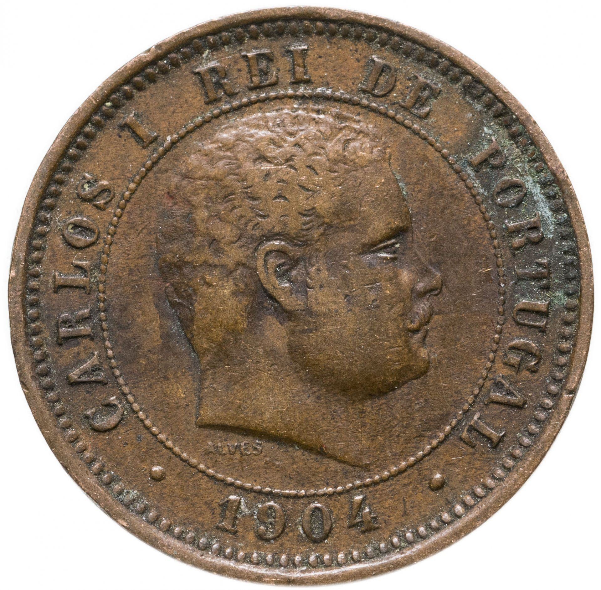 البرتغال | عملة 5 ريس | شارل الأول | KM:530 | 1890 - 1906