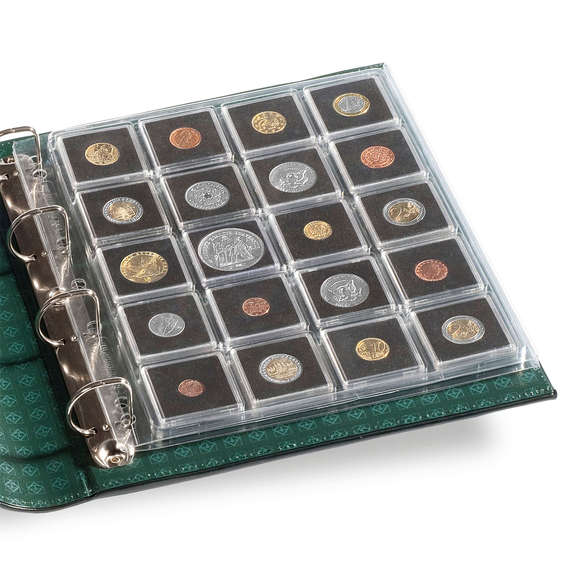 ENCAP Sheets for Ring Binder Coin Albums | Coin Capsule Storage Sheets | Packs of 2 | Different Pocket Configurations