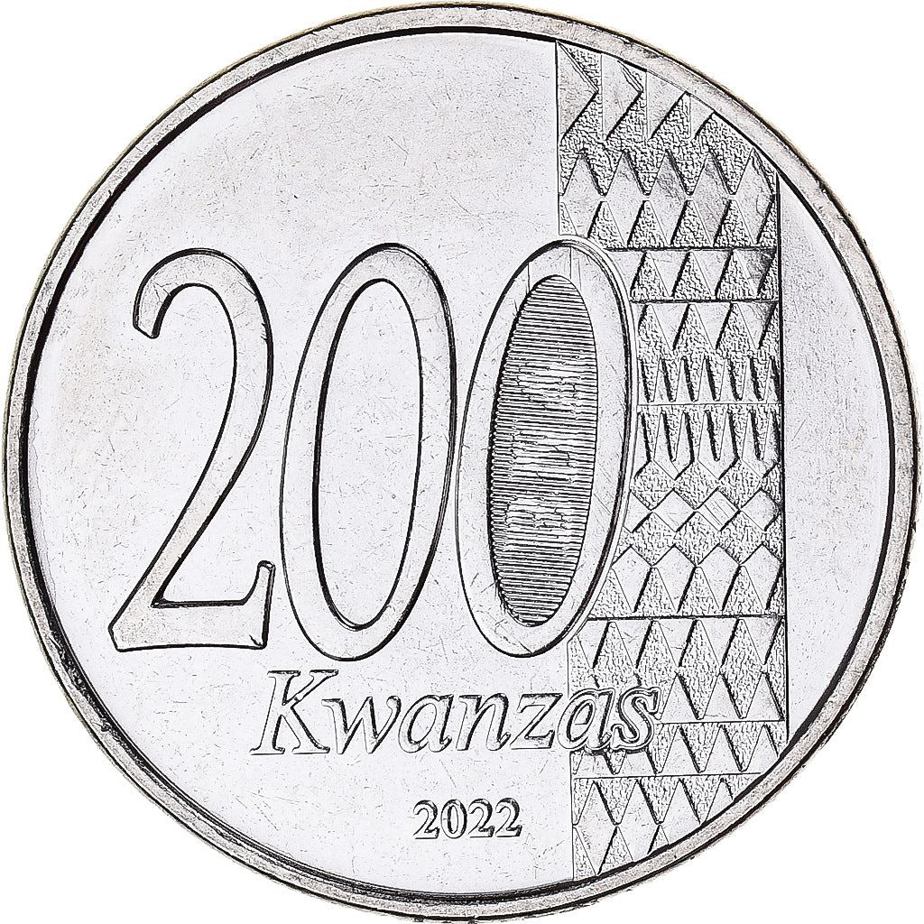 Angola | 200 Kwanzas Coin | People | Hug | Km:114 | 2022