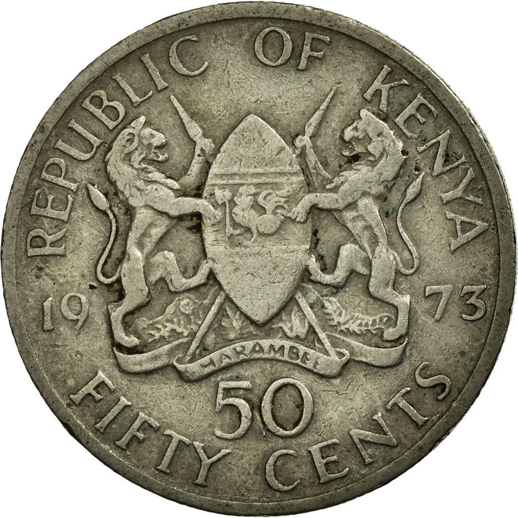 Kenya 50 Cent | Mzee Jomo Kenyatta Mynt | KM13 | 1969 - 1978