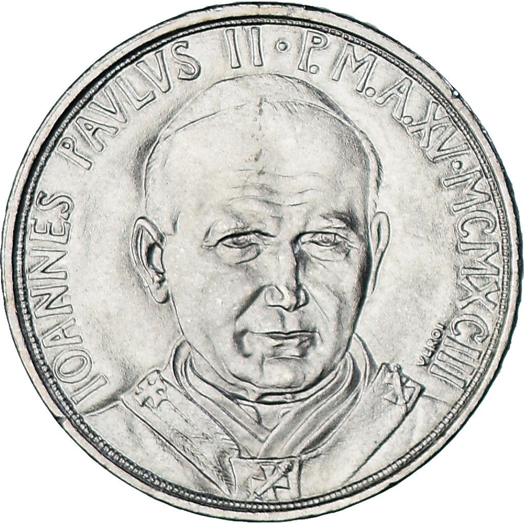 Vatican City | 100 Lire Coin | John Paul II | Km:247 | 1993