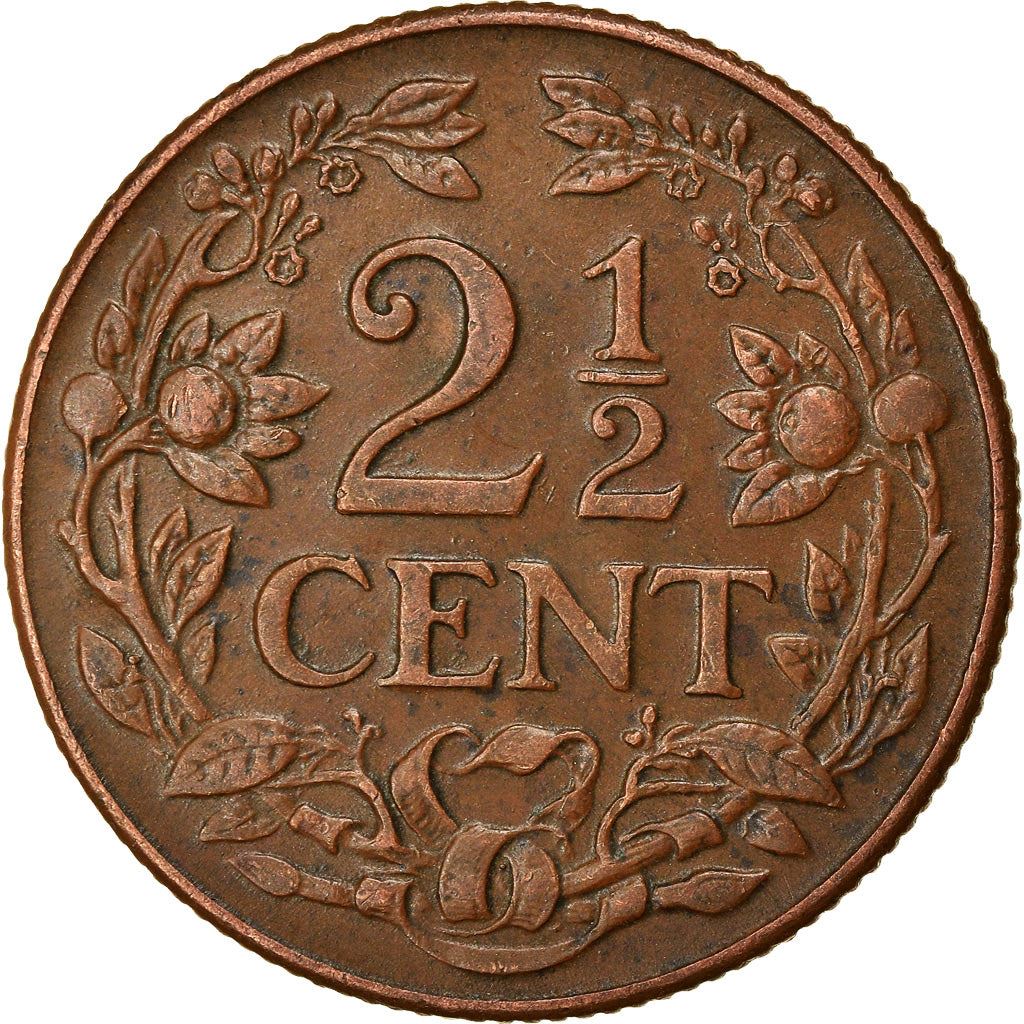 Curacao | 2.5 Cents Coin | Dutch Lion | Km:42 | 1944 - 1948