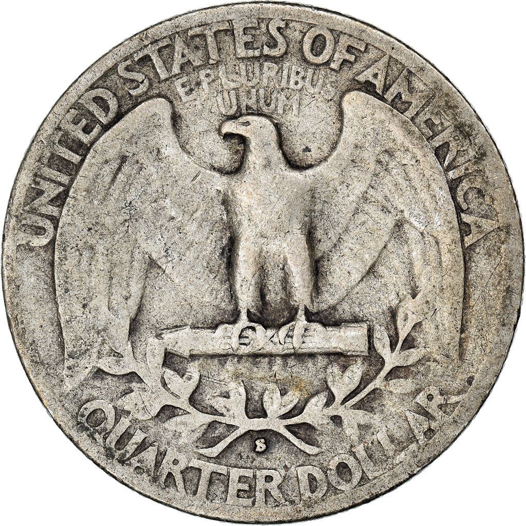 アメリカ合衆国 | 1/4ドル硬貨 | ジョージ・ワシントン | KM:164 | 1932年 - 1964年