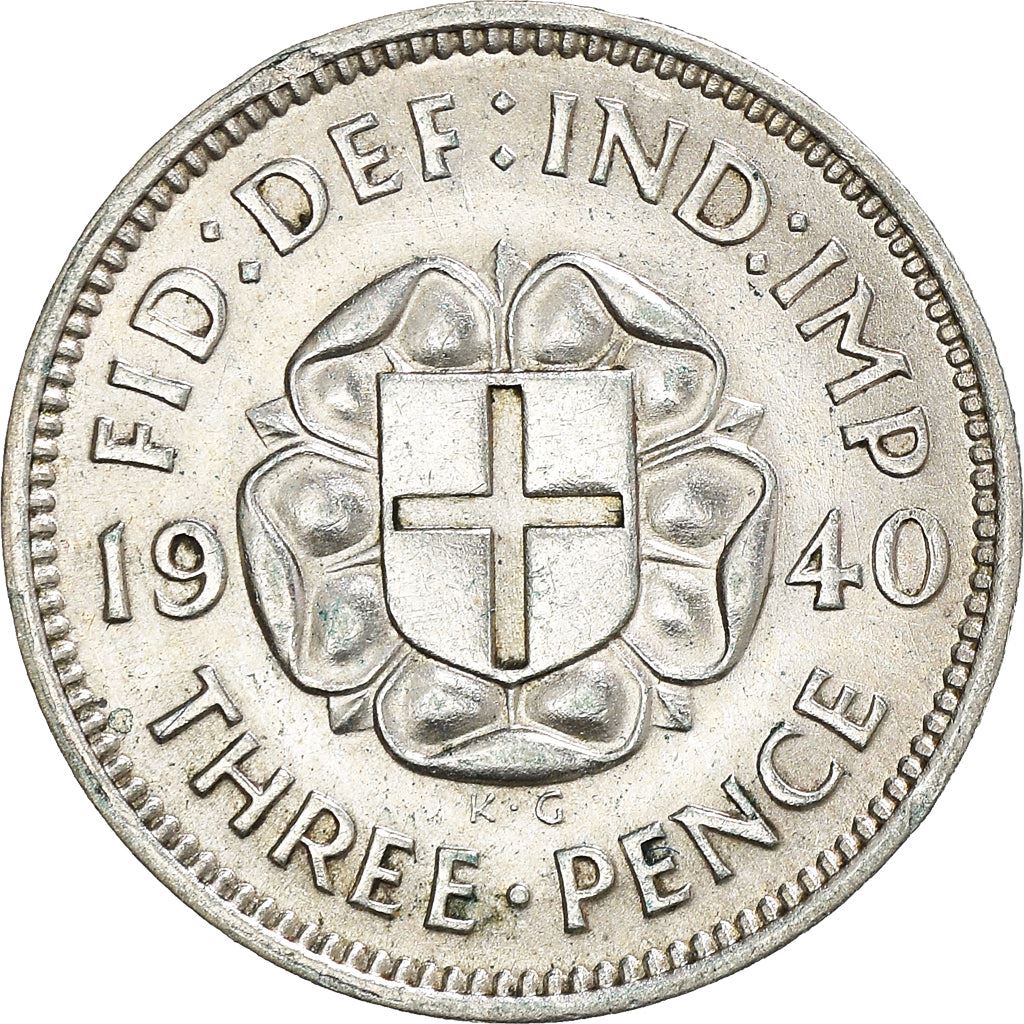 United Kingdom | 3 Pence Coin | George VI | KM:848 | 1937 - 1945