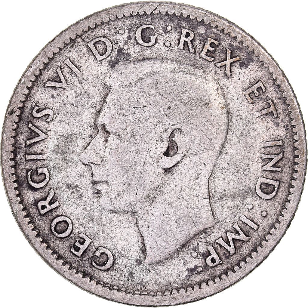 Canada | 10 Cents Coin | Silver | KM:34 | 1937-1947