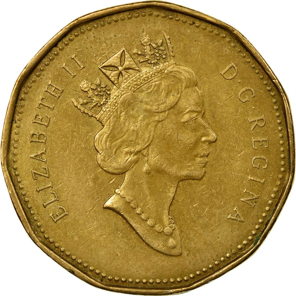 Canada | 1 Dollar Coin | Bronze plated nickel | 3rd portrait | KM:186 | 1990-2003