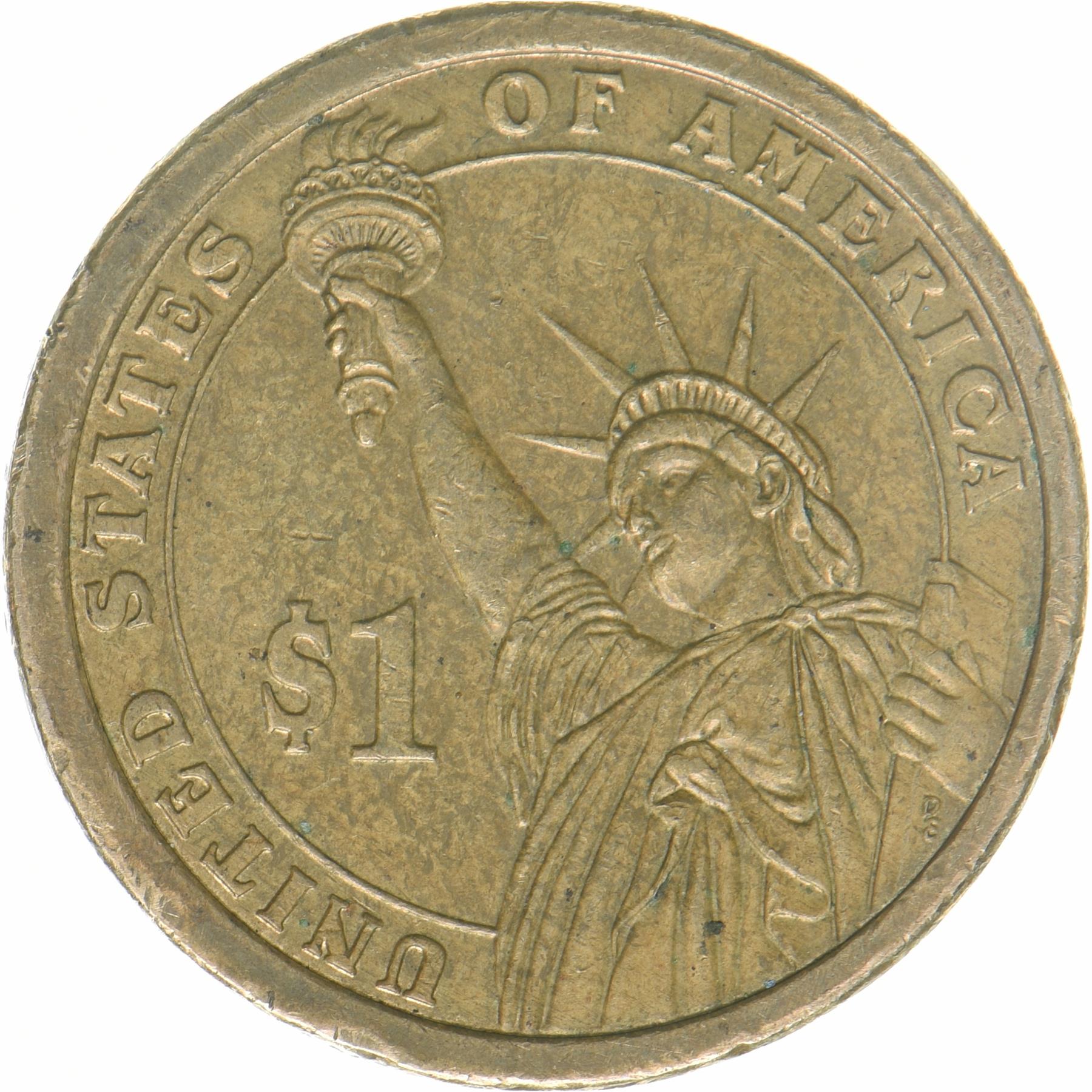 United States | 1 Dollar Coin | Abraham Lincoln | KM:478 | 2010