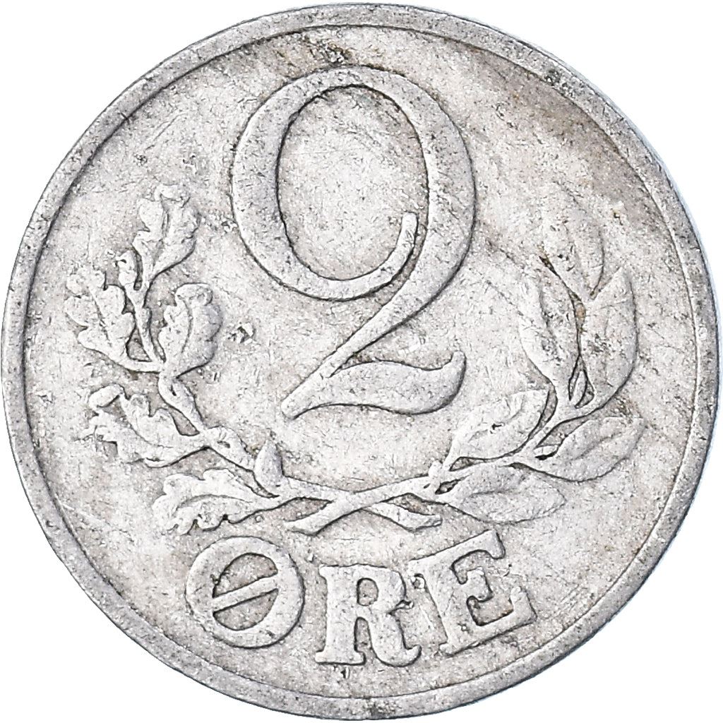 Denmark | 2 Ore Coin | Monogram | Km:833 | 1941