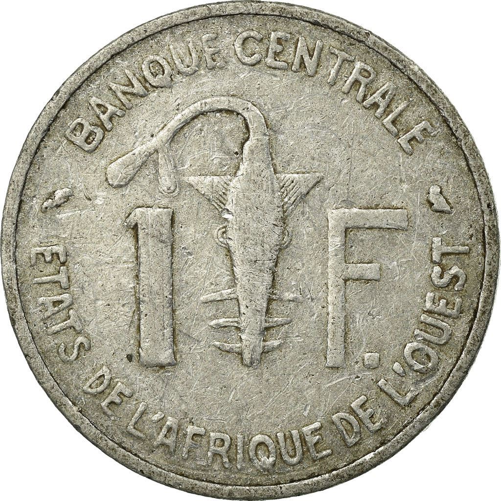 Western African States | 1 Franc Cfa Coin | Emblem of Central Bank | Gazelle | Km:3.2 | 1962 - 1963