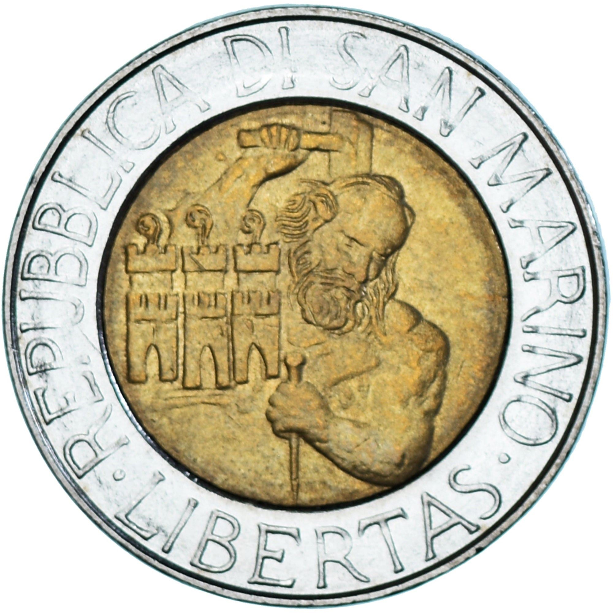San Marino | 500 Lire Coin | Donna Felicissima | Km:314 | 1994