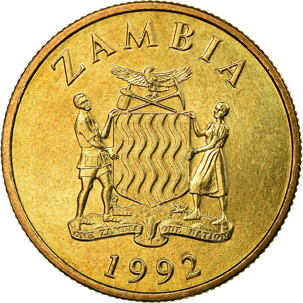 Zambia | 10 Kwacha Coin | Black rhinoceros | Km:32 | 1992