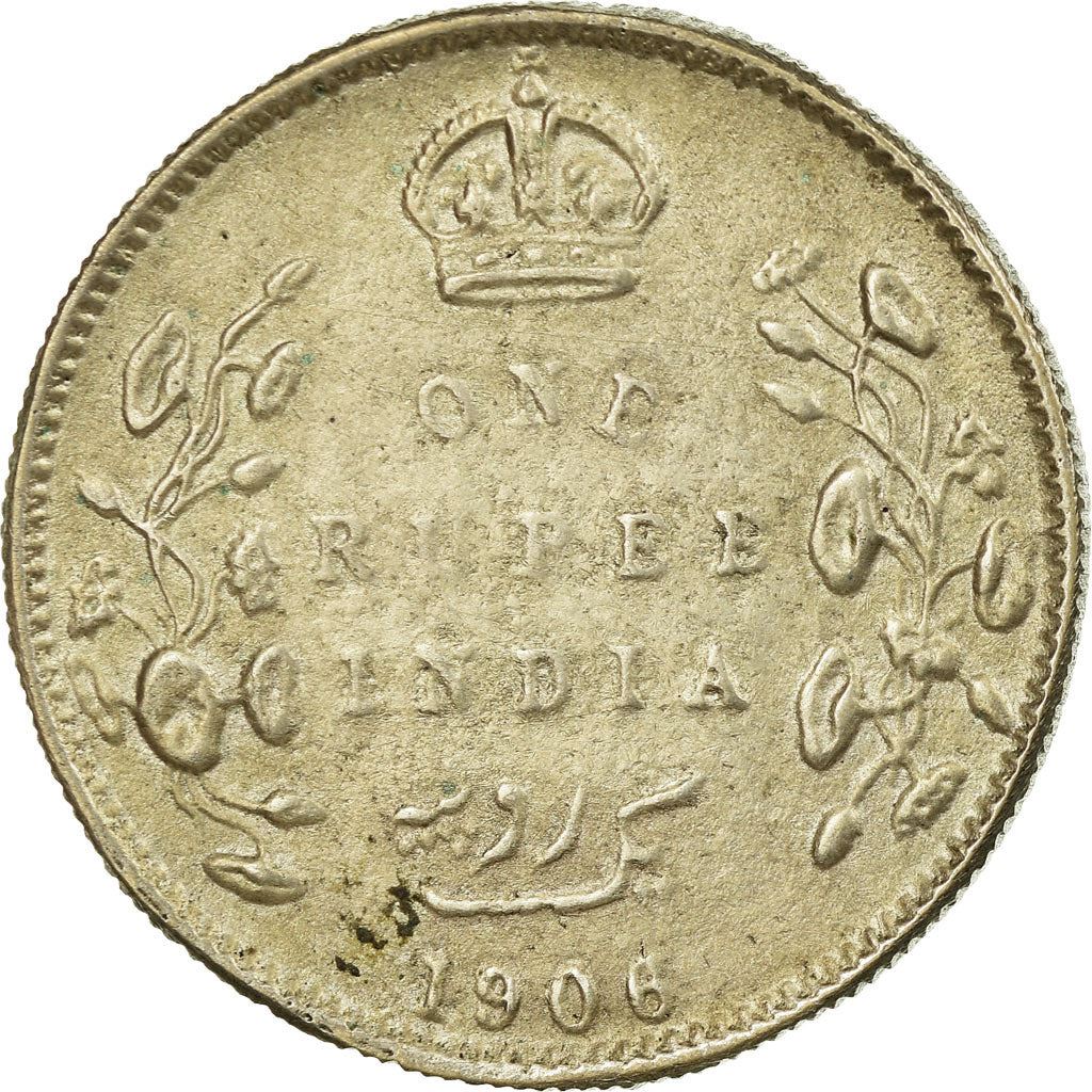 India - British | 1 Rupee Coin | King Edward VII | Km:508 | 1903 - 1910