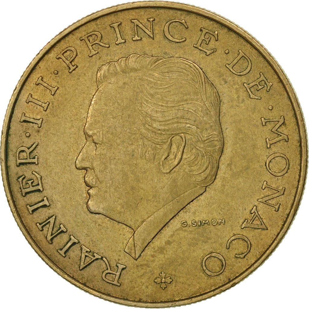 Monaco | 10 Francs Coin | Rainier III | Km:154 | 1975 - 1982