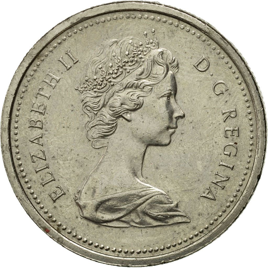 Canada | 1 Dollar Coin | Nickel | 2nd portrait | KM:76.1; 76.2 | 1968-1976