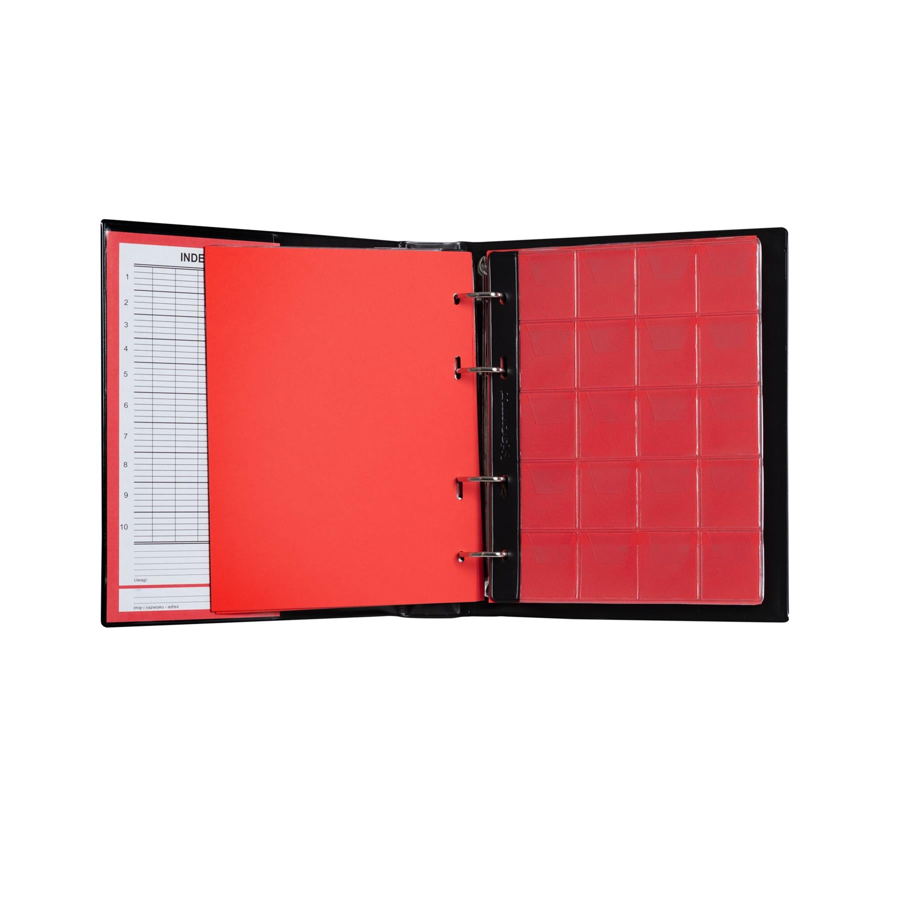 Coin Album with Case | 200 Pockets / Grids | 10 Pages | 3.5 x 4cm | Money Storage for Currency Collectors