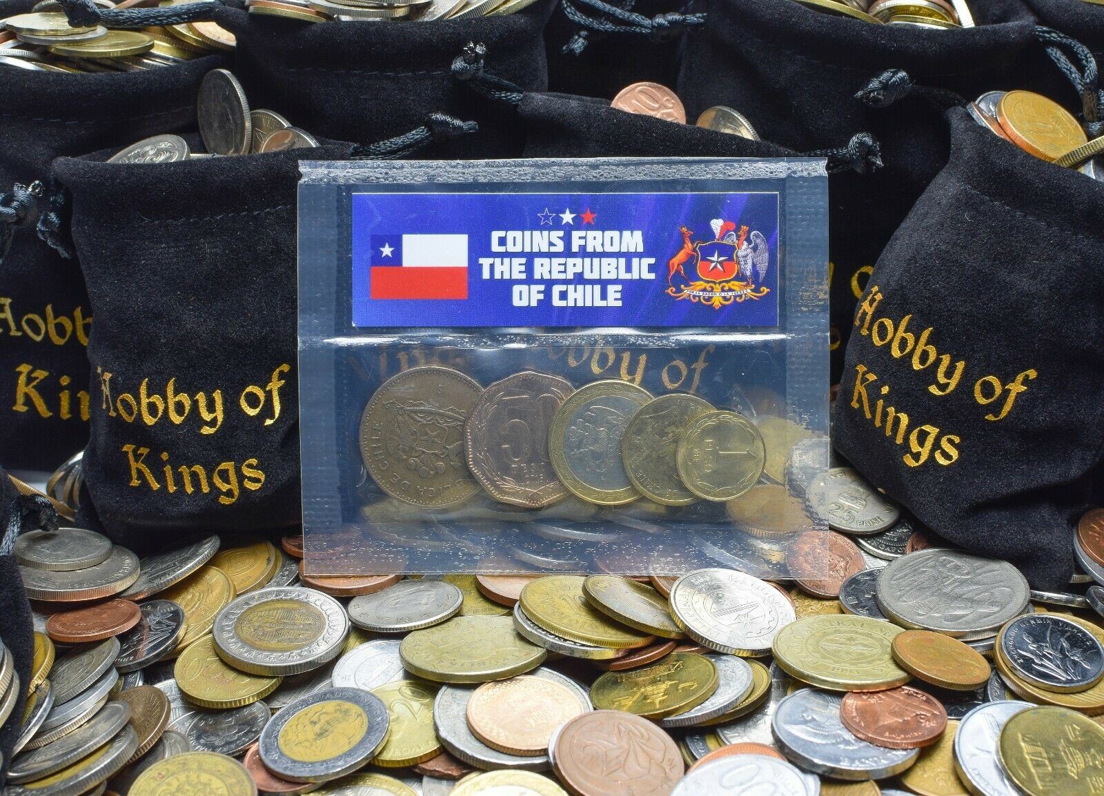 チリのコイン 混合収集用通貨 センテシモス エスクード センタボ ペソ