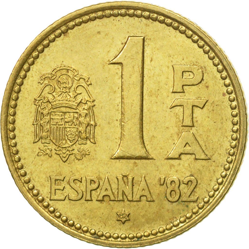 Spain 1 Peseta | 100 Coins | King Juan Carlos I | Espana '82 | KM816 | 1980