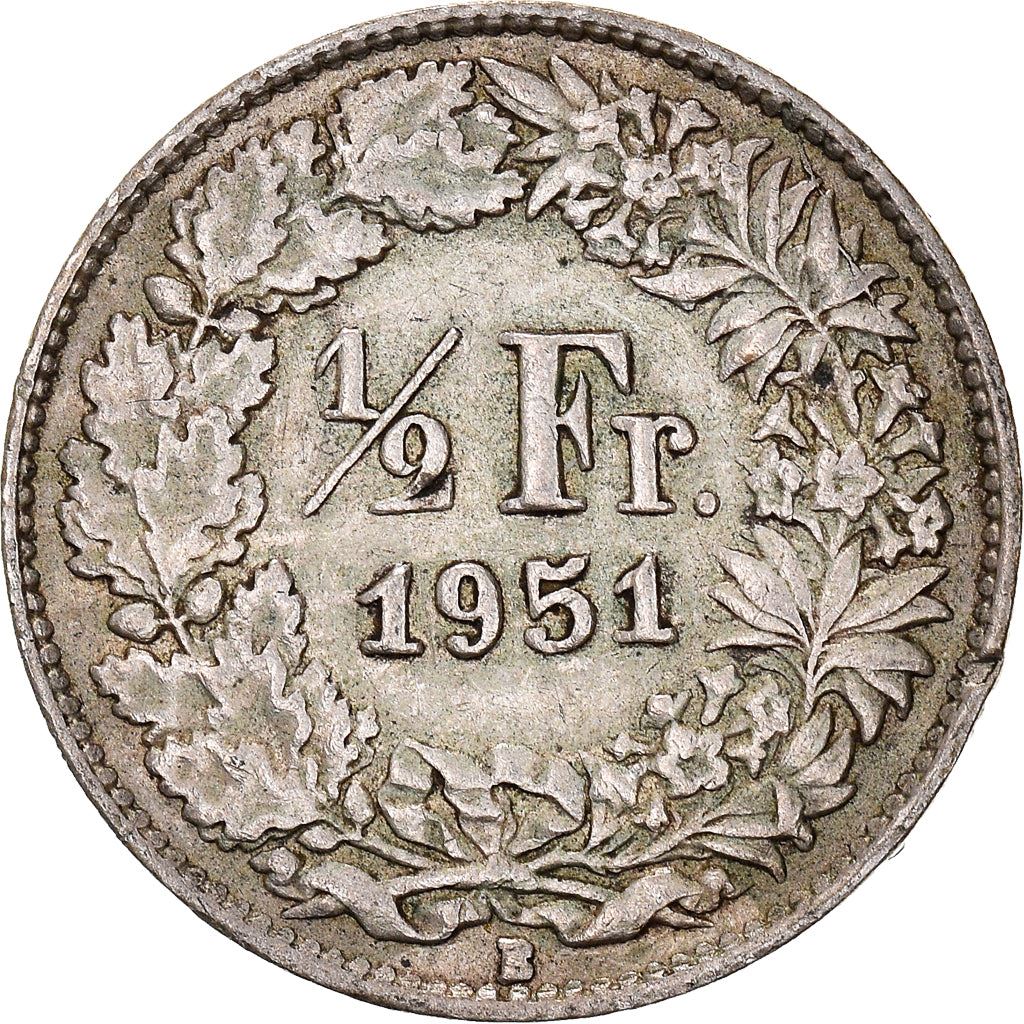 Switzerland Coin Swiss ½ Franc | Helvetia | KM23 | 1875 - 1967